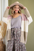 Load image into Gallery viewer, Maxi Colorblock Open Front Cardigan
