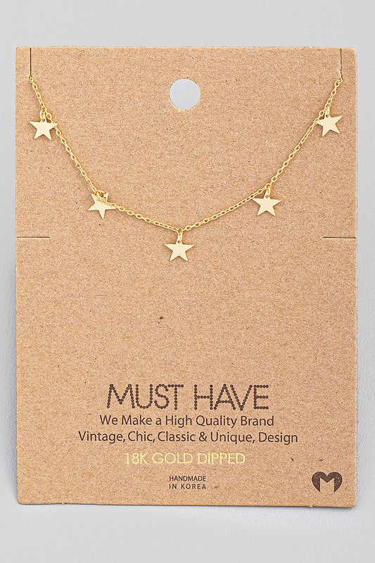 Mini Star Charm Necklace
